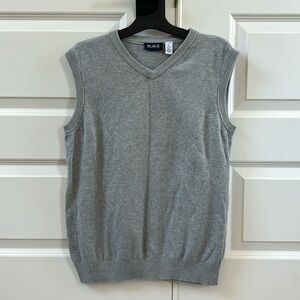 The Children’s Place Boys V-Neck Sweater Vest - Smokeb10